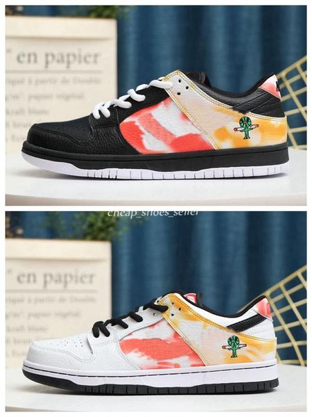

2020 new mens running shoes sb dunk low raygun night of mischief runner woman tie dye sport womens sneakers men trainers eur 36-45, White;red