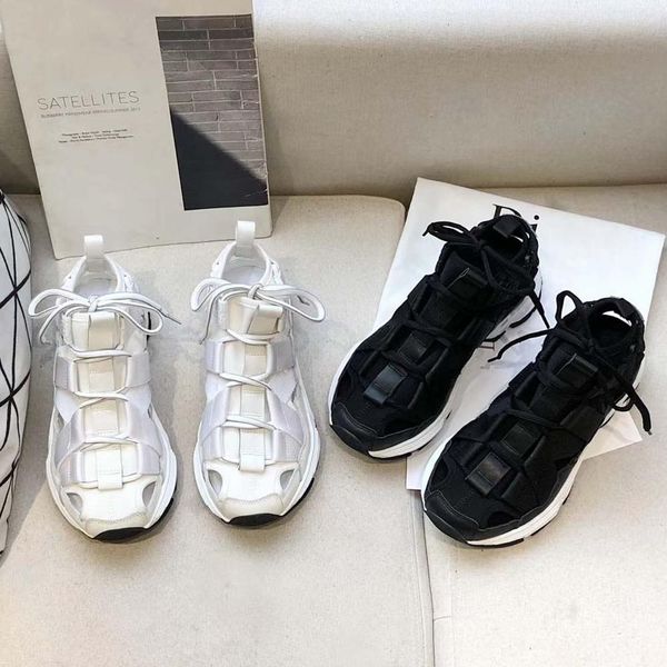 

woman casual shoes sneaker trainers fashion sports shoes slippers huaraches flip flops with box by shoe02 da2501, Black