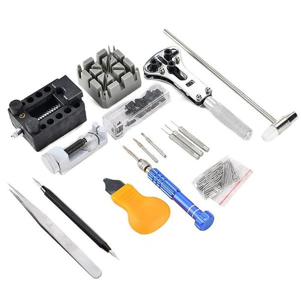 

144pcs watch repair tool kit watch opener remover spring bar pry screwdriver watchmaker tools