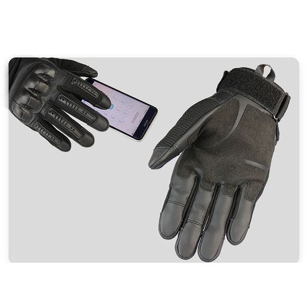 

outdoor tactical full finger gloves military army airsoft armor protection rubble shell gloves hiking cycling touch screen glove