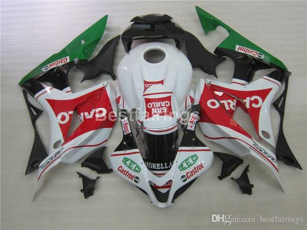 New Hot Injection Stampi Carening Kit per Honda CBR600RR 2007 2008 Bianco Verde Black Fairings Set CBR 600RR 07 08 LL31