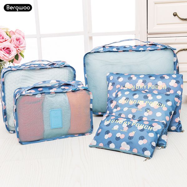 

portable travel organizer set 6 pcs organizer bag pouch