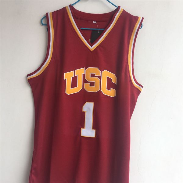 

ncaa usc trojans #1 nick young college basketball jerseys - red, Black