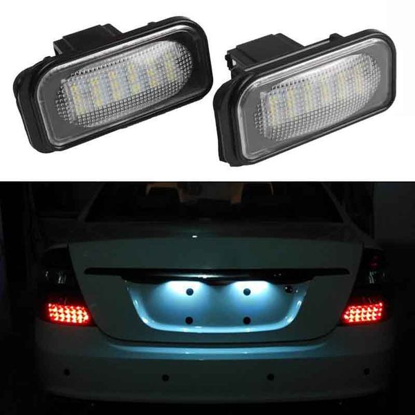 

2pcs error 18smd led license plate lamp 12v for benz w203