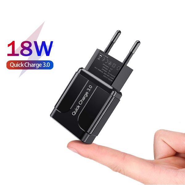 

quick charge 3.0 18w qc 3.0 fast charger usb portable charging mobile phone charger for iphone samsung huawei