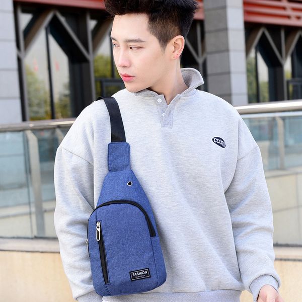 

chest pack men's 2020 new style casual trend-style waterproof oxford cloth-sports bag shoulder shoulder canvas crossbody bag