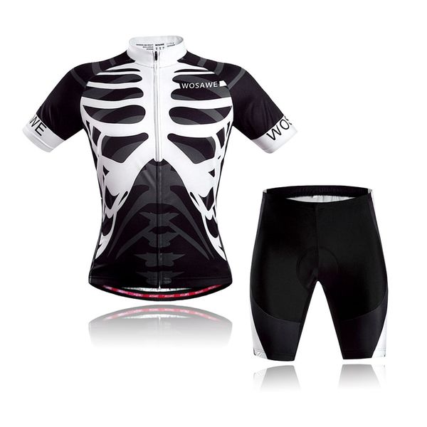 

outdoor short sleeve cycling jersey jacket waterproof sports jacket bicycle clothing men sportswear 3d padded shorts set cloth, Black;blue