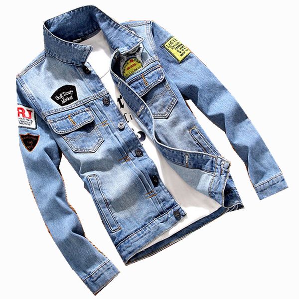 

men's jackets denim jacket fashion jeans slim fit casual mens jean clothing, Black;brown