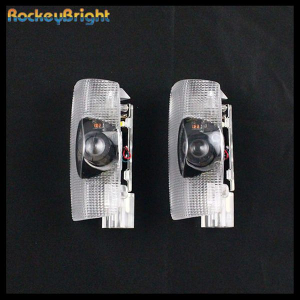 

rockeybright 2pcs led logo lamp car door welcome light projector for prius corolla prado sequoia highlander reiz