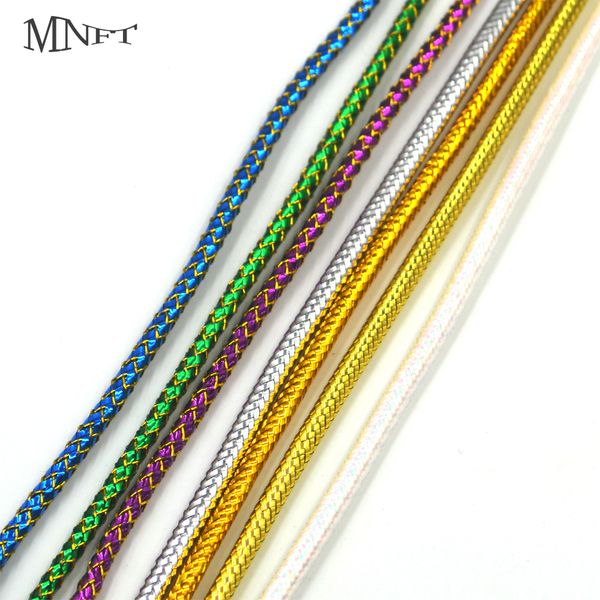

mnft 2 yards/set 7color holographic mylar cord 3.5mm 3mm tubes tying material