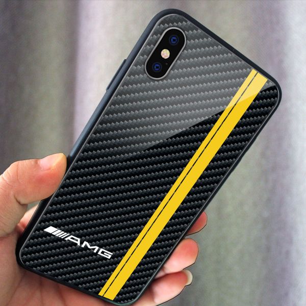 

tempered glass iphone case carbon fiber bmw m power vw golf r cover mustang snake amg for iphone 11pro x xs xr xsmax 6plus 7plus 8plus