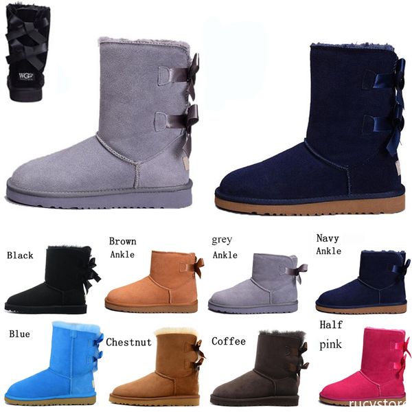 

2020 new wgg men australia classic low boots grey black chocolate maroon boots snow winter boots size 40-45