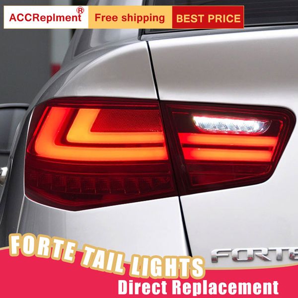 

car styling led tail lamp for kia forte tail lights 2010-2013 for forte rear light drl+turn signal+brake+reverse led light