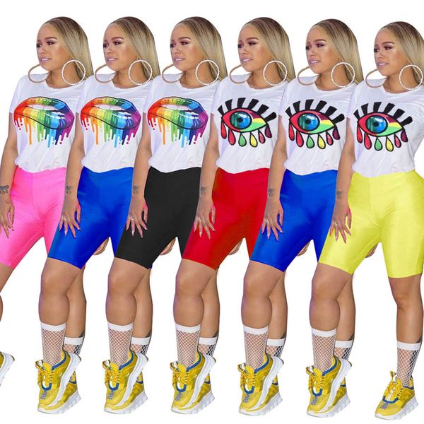 

Women 2 Piece Outfits Short Sleeve Pullover Shirt Sweatshirt Short Pants Tracksuits Set Two Piece Sweatsuit Sports Suits 3693