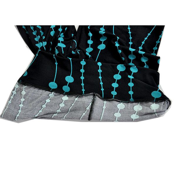 

women leggings dot printed high waist sport legins femme fitness sportswear stretch 3/4 cropped leggings trouser calzas #5$, Black
