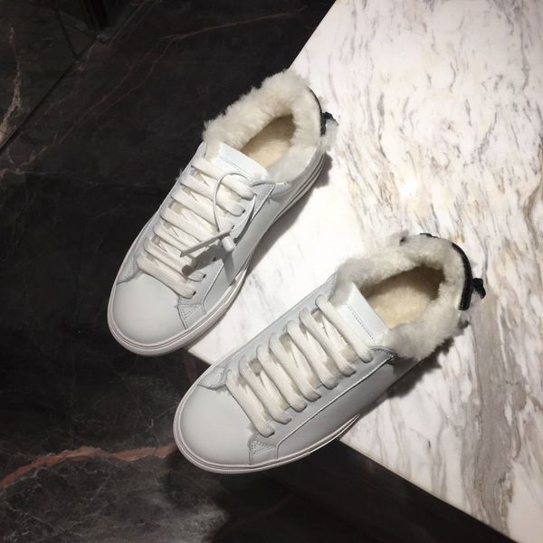 

luxury design shoes triple plate-fome red bottom casual fur genuine leather comfortable fashion black lace-up shoes fast shipping