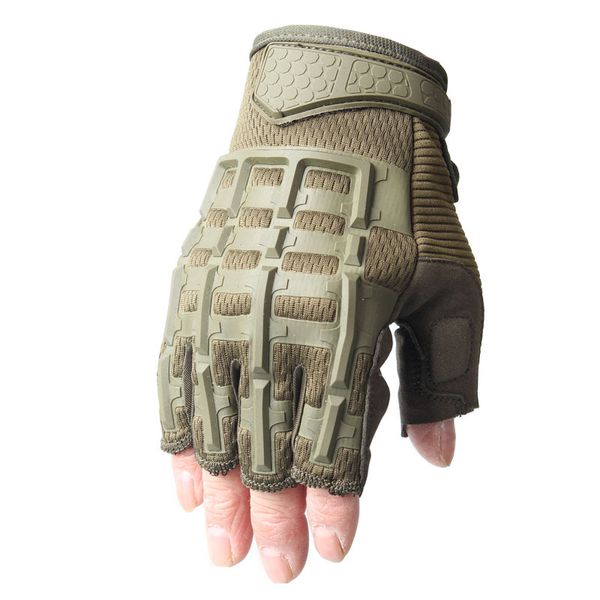 

new outdoor climbing non-slip half finger gloves for men riding motorcycle sports special forces tactical gloves, Black