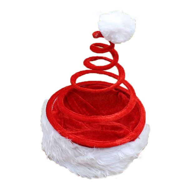 

children christmas hats christmas holiday xmas cap for santa claus plush christmas hats y10.11, Blue;gray