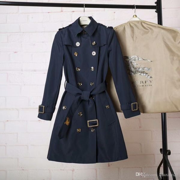

Warhor e popular logo andringham gabarten cotton waterproof mid length ladie coat