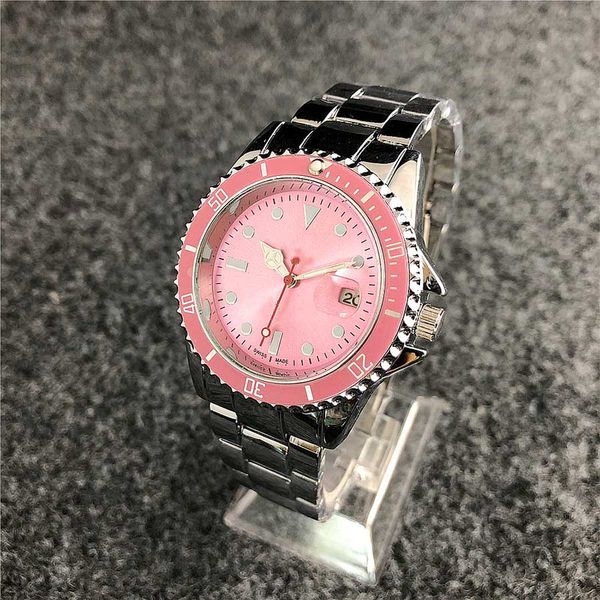 

sell women watches stainless steel automatic date wristwatches business lovers gifts ladies quartz watch clock, Slivery;brown