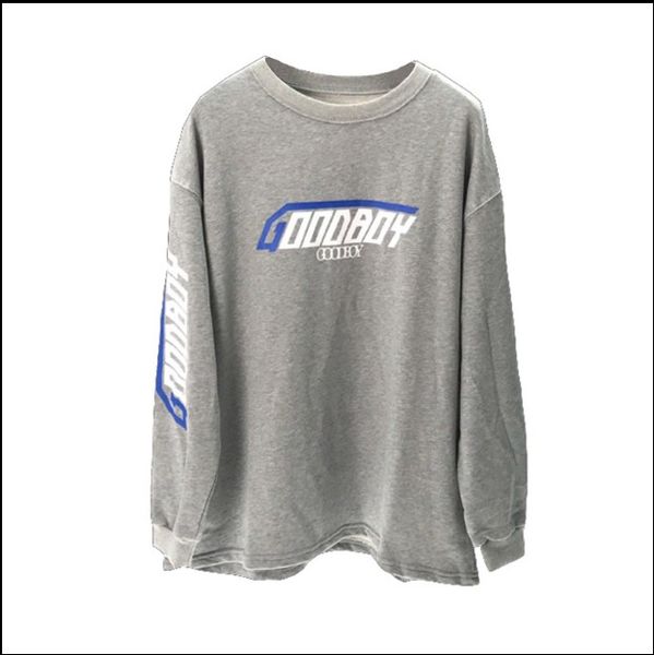 

designer hoodies "good boy" print crew neck long sleeve autumn new designer sweatshirts pullover for men women 3 colors, Black