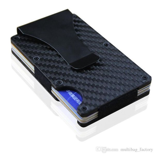 

new arrival mens money clip aluminum rfid mini purse handbag credit card holders business slim wholesale smail traver travel wallet sale, Red;black