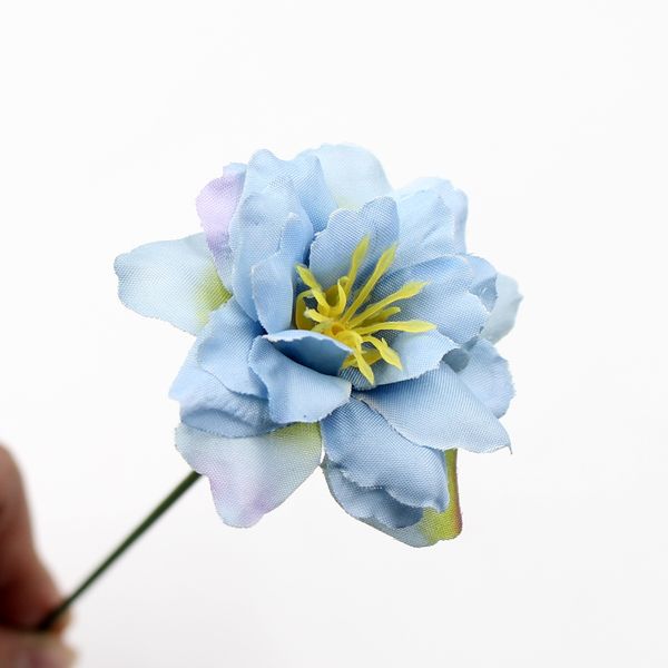 

10pcs/lot 5cm orchids silk artificial flower wedding party home decor diy wreath scrapbook gift box craft fake flower