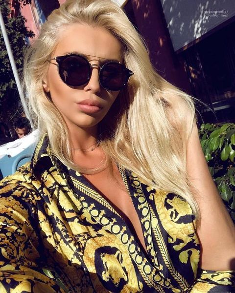 

blouses dress summer loose printed shirts long sleeve ladies party street clothing elegant women designer v neck vintage, White