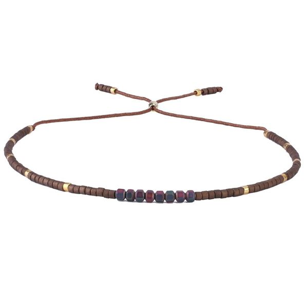 

kelitch miyuki strength cuff bracelets charm woven string seed beaded strand bracelets bangles retro trendy jewelry new, Golden;silver
