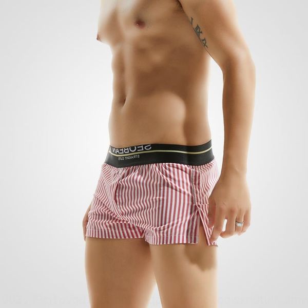 

men's low waist boxer pants and home shorts home shorts striped arlo pants, Black;white