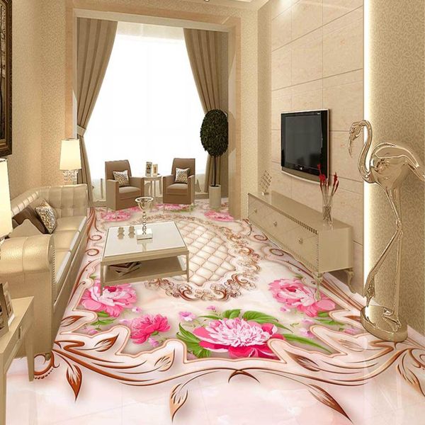 

self-adhesive] 3d flower 9639 floor wallpaper mural wall print decal wall murals