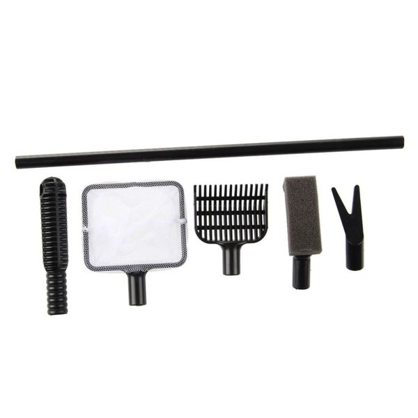 

cleaning tool 4 in 1 net rake clip sponge aquarium maintenance