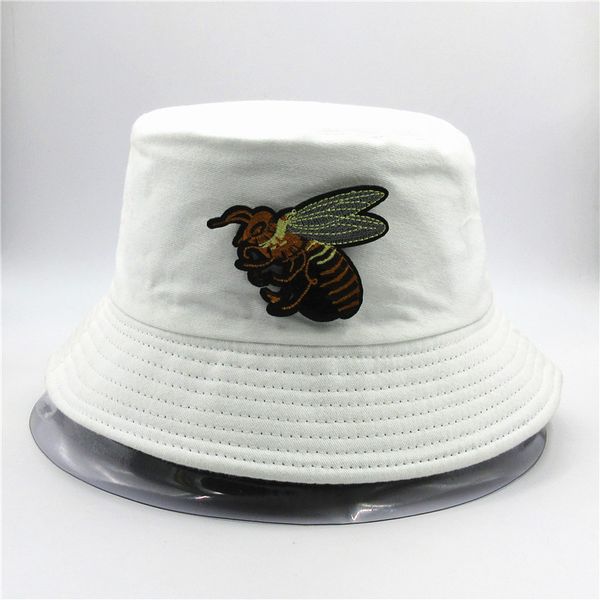 

the new style bee embroidery bucket hat fisherman hat outdoor travel sun cap hats for child men and women 28
