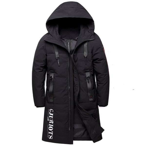 

winter warm down jacket hooded thick long slim duck down coat male women/men red black brand clothes plus size 5xl couple wear