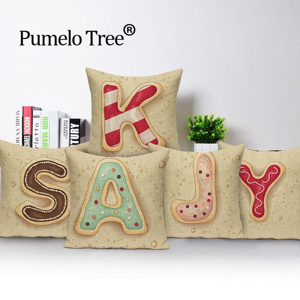 

письмо наволочка розовый гостиная customized подушки мило мультфильм печать белье автокресло обложка на заказ крышка подушки