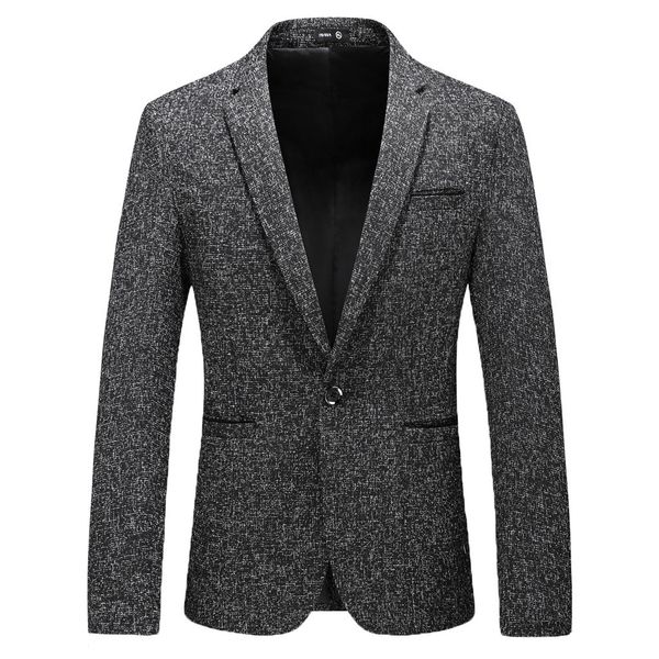 

fashion blazer men england men suit jacket business blazers suits solid color casual single breasted suit gh4, White;black