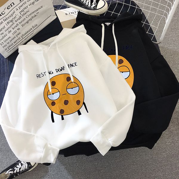 

p shoot 250g] brushed and thick autumn and winter 2019 new style women's long-sleeve hooded women's korean-style loose-fit, Black