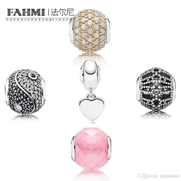 

fahmi 100% 925 sterling silvernwc charm gold 14 k white kristal hope sensitivity charm appreciation hanging charm p collection balance, Black