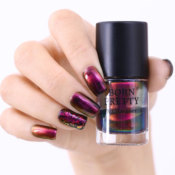 

nail polish 9ml born pretty chameleon lyphard melody violet galaxy sequins manicure lacquer varnish art vernis