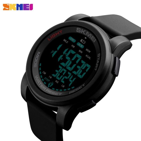 

new skmei blue clock, skmei sports men's watch, digital calorie, 5th week, water tight, silicone digital watch, men's 1469, Slivery;brown