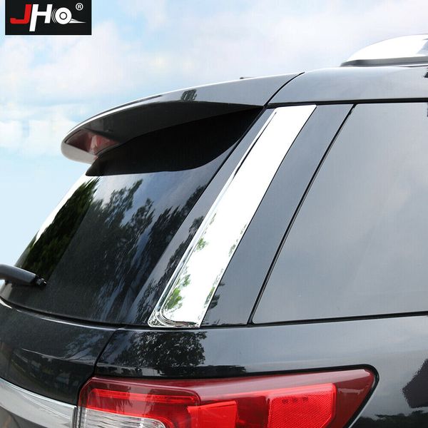 

rear chrome side wing window c pillar cover trim for ford explorer 2016-2019 18