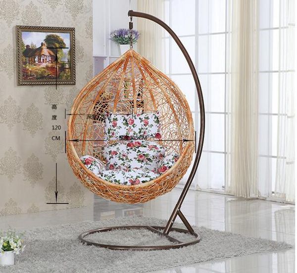 

rattan single seat hanging casual swing chair