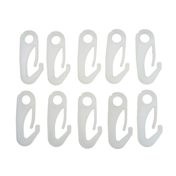 

10pieces nylon flagpole snap hook clips heavy duty attachment 6cm long