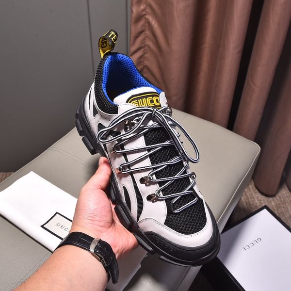 

dhl 2020 platform new fashion casual sneakers retro basketball men's shoes triple golden loafers shooting in kind03, Red;white