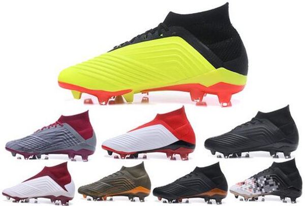 

with box 2019 crampons de football cleats predator 18+ boots mens scarpe da youth fg soccer sport shoes running scarpe sneakers chaussures