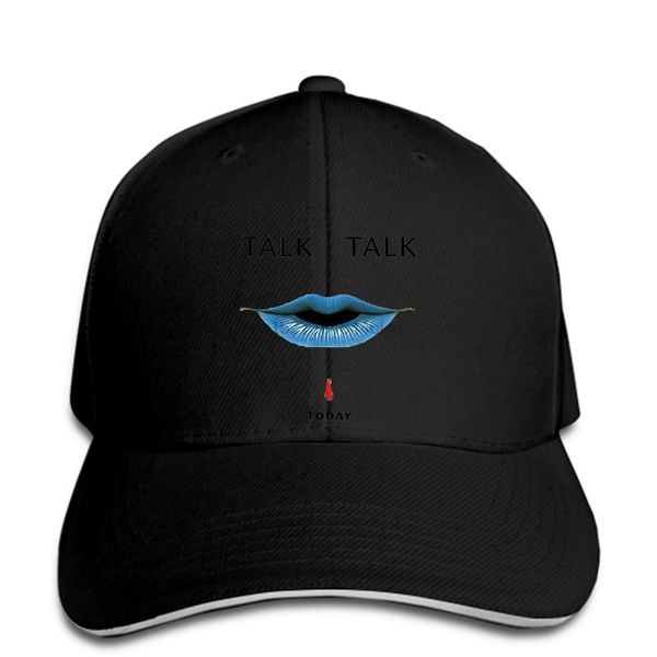 

talk talk today retro vintage hipster white baseball cap 19, Blue;gray