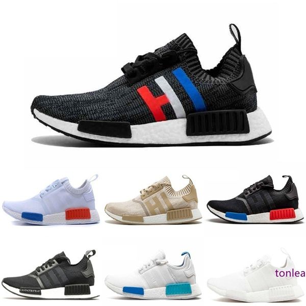 

nmd r1 oreo runner primeknit og triple black white camo running shoes for men women sports trainers designer shoes sneakers eur 36-45