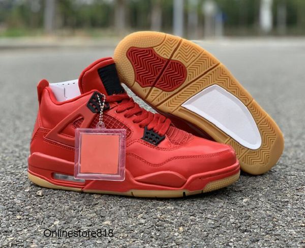 

new official 4 nrg singles day designer mens basketball shoes tattoo iv fire red summit white black womens sports sneakers quality