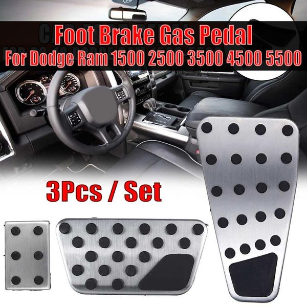

foot brake gas pedal pad cover set for dodge 1500 2500 3500 4500 accessories