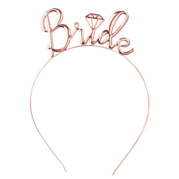 

rose gold bride to be tiaras and crowns headband wedding hair accessories jewelry crown tiara women party hairbands gifts, Golden;white